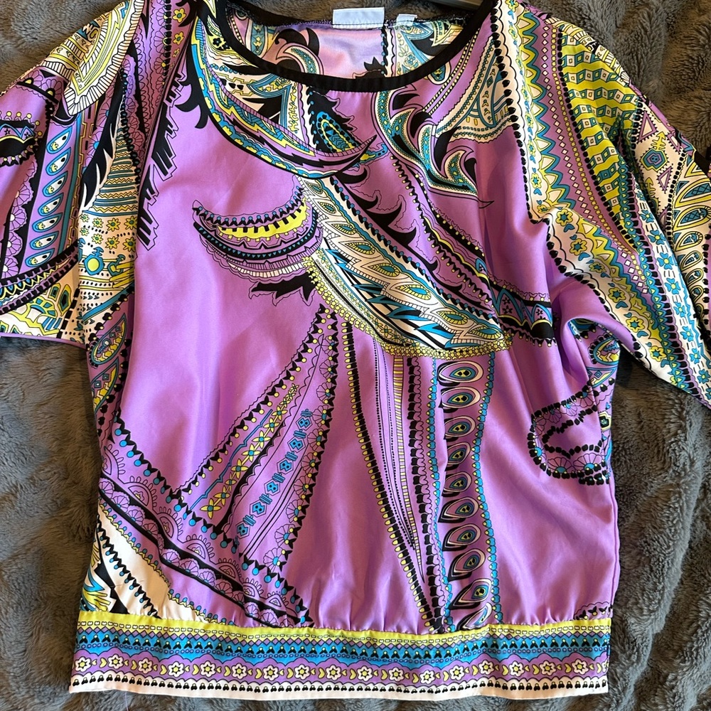 New York & Company Lavender Blouse Size M